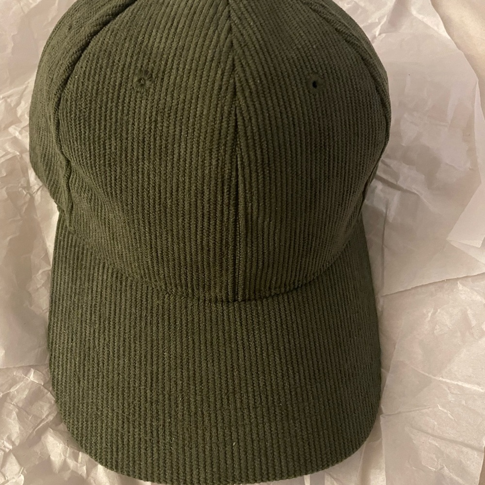 Forever 21 Olive Olive Green Corduroy Cap